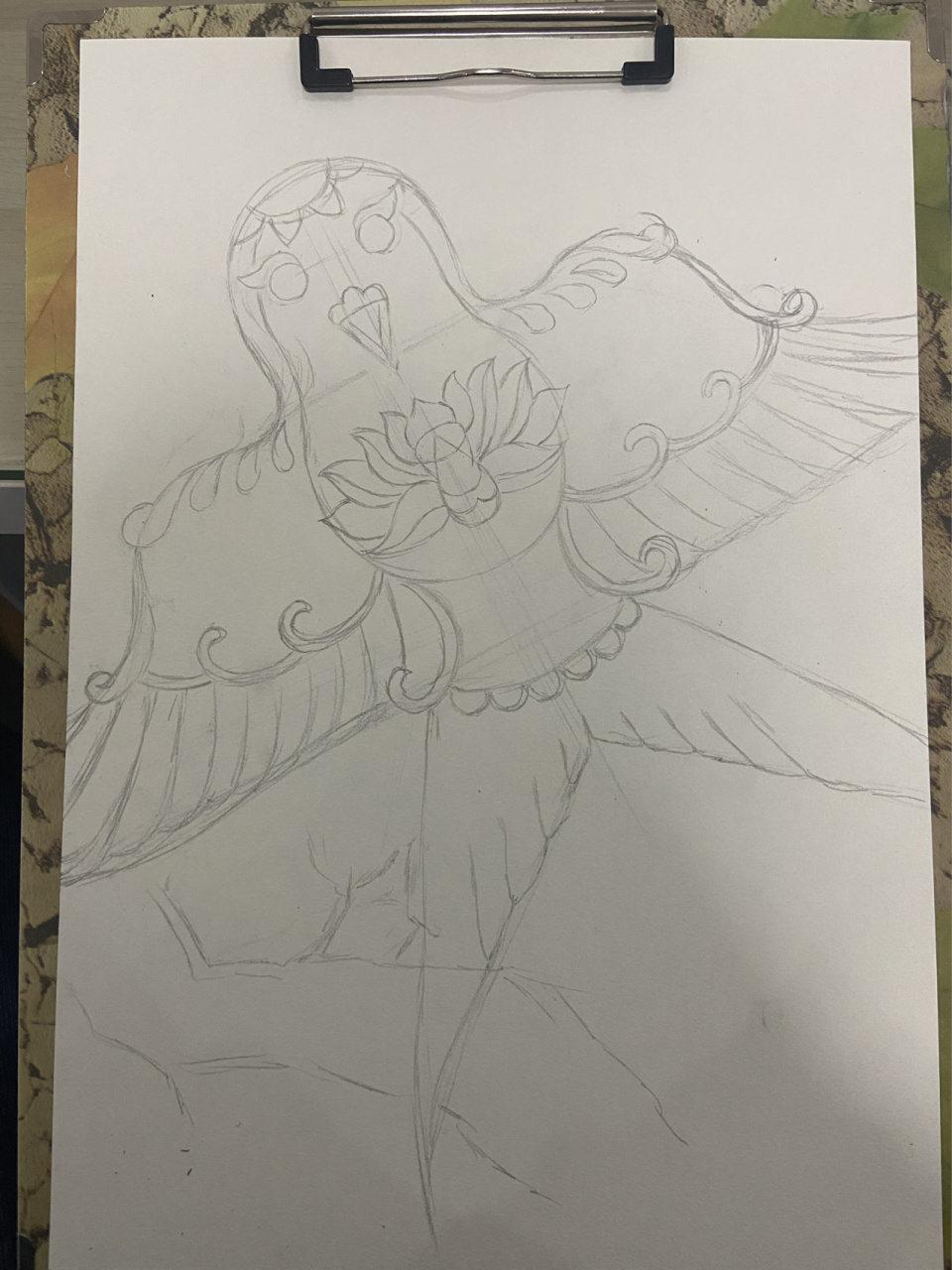 09画一幅燕子风筝附过程,彩铅线描儿童画 91无可奈何花落去,似曾