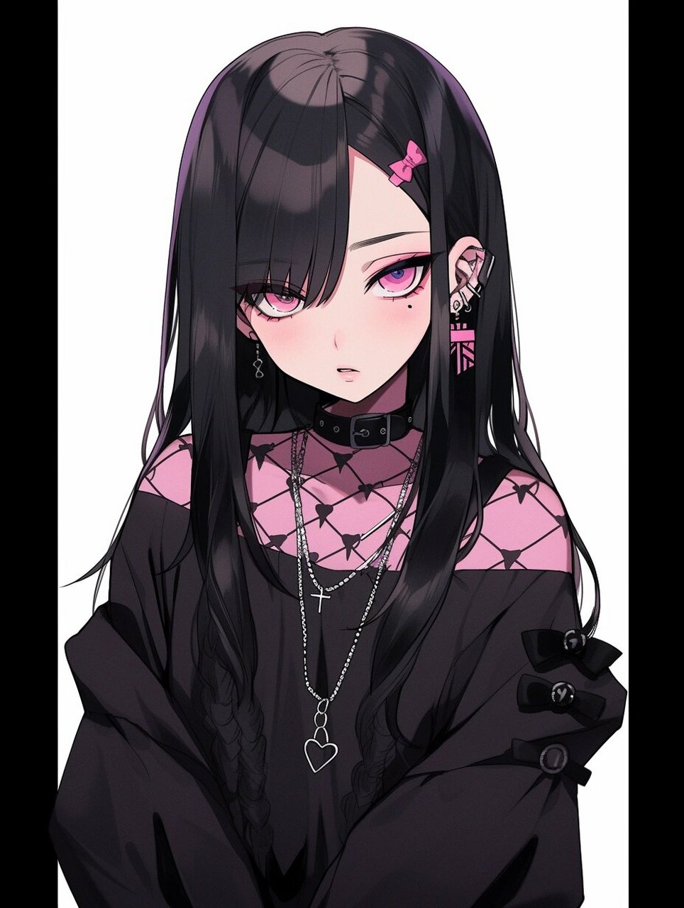 哥特风 暗黑 动漫头像|甜酷女孩