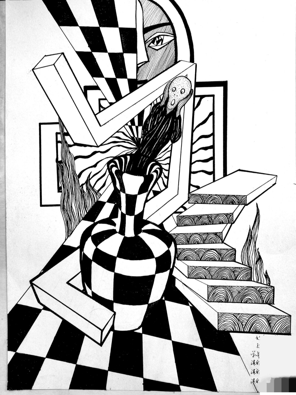 世界名画 解构与重构 结课了,准备放假了友友们