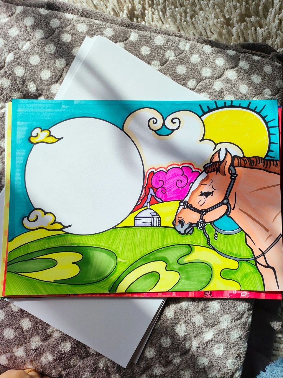 蒙古马手抄报 有关马的手抄报原创