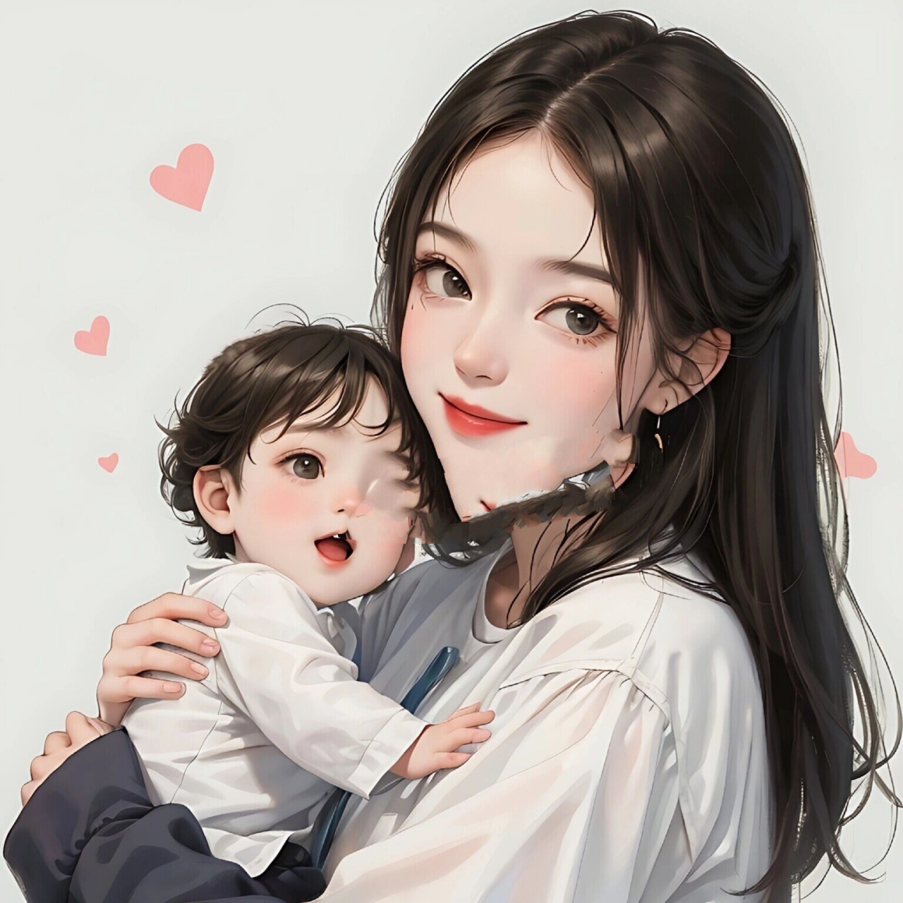 可可爱爱7815漫画亲子头像,妈妈和宝宝 原创图片,请勿转载,如需