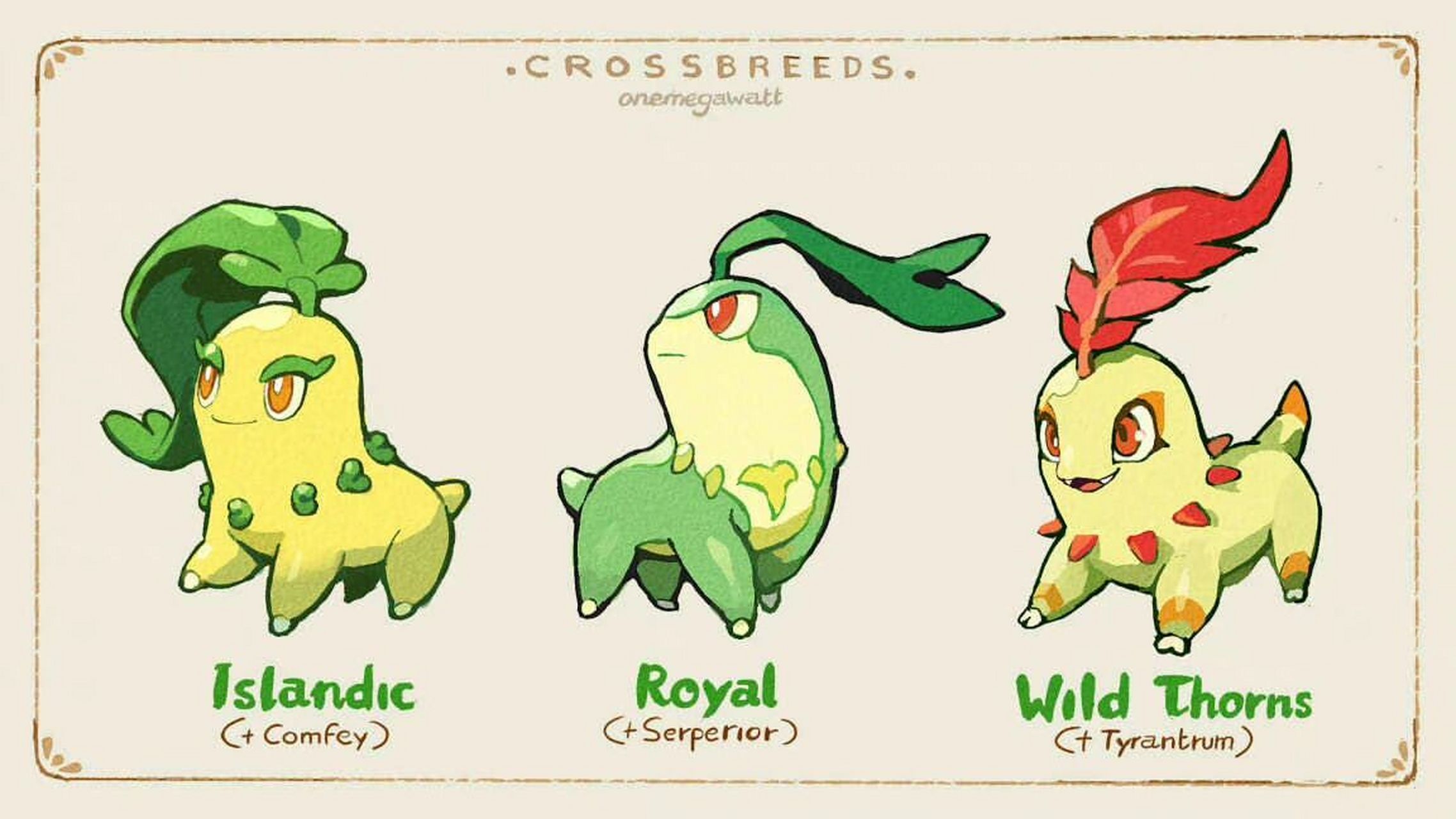 宝可梦&合体怪 菊草叶