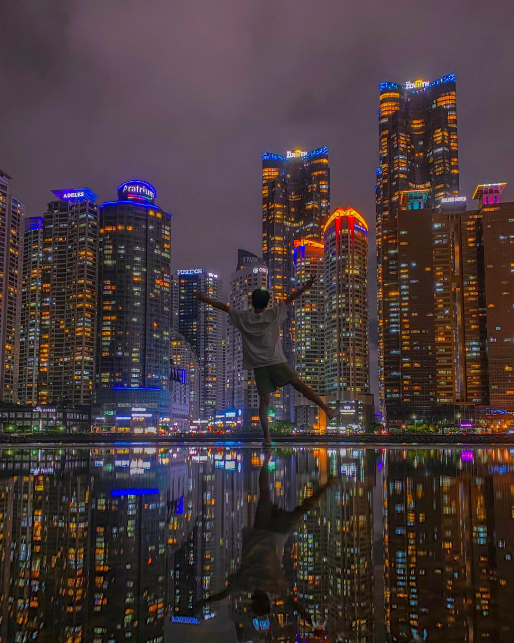 the#bay101 #oceancity# 98充满都市气息的釜山地方 海云台海水