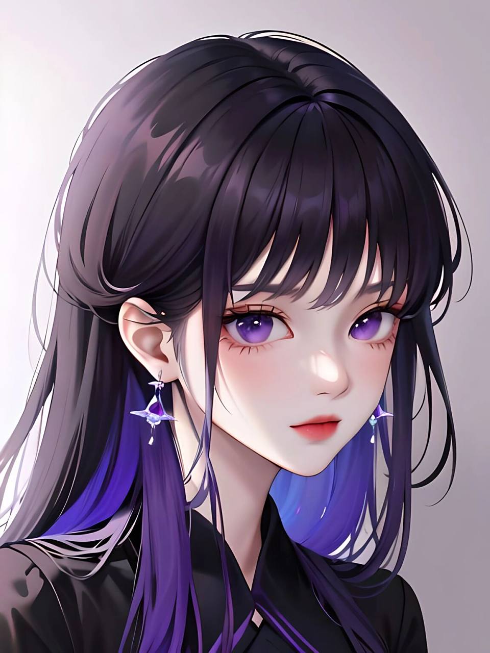 紫发紫瞳御姐|妹妹说紫色很有韵味61御姐头像 紫色系和御姐超搭