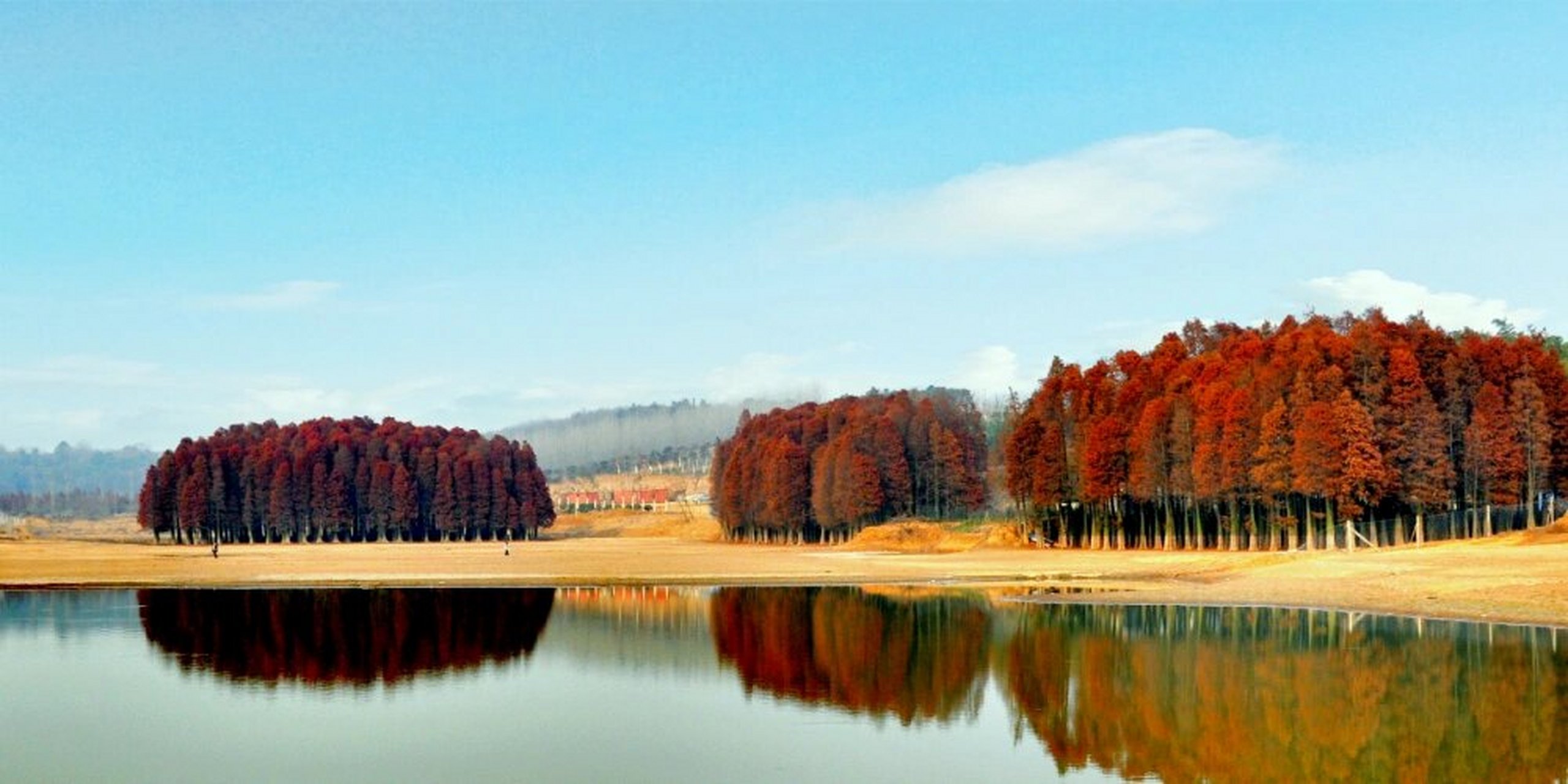 丹阳上湾水库冬景 5年前去随拍的丹阳上湾水库空无一人,现在已成为