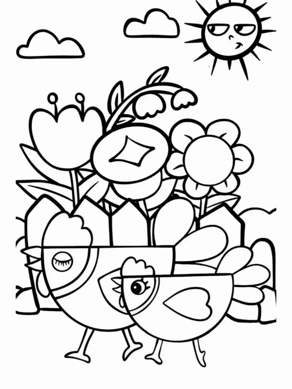 幼儿园小班中班简笔画涂色93打印 幼儿园小班中班简笔画涂色93