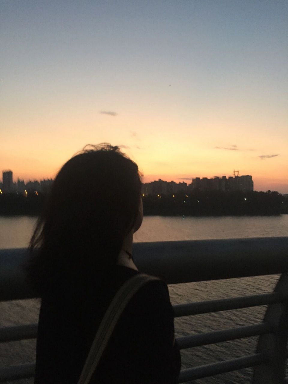 夜景桥边背影yyds!