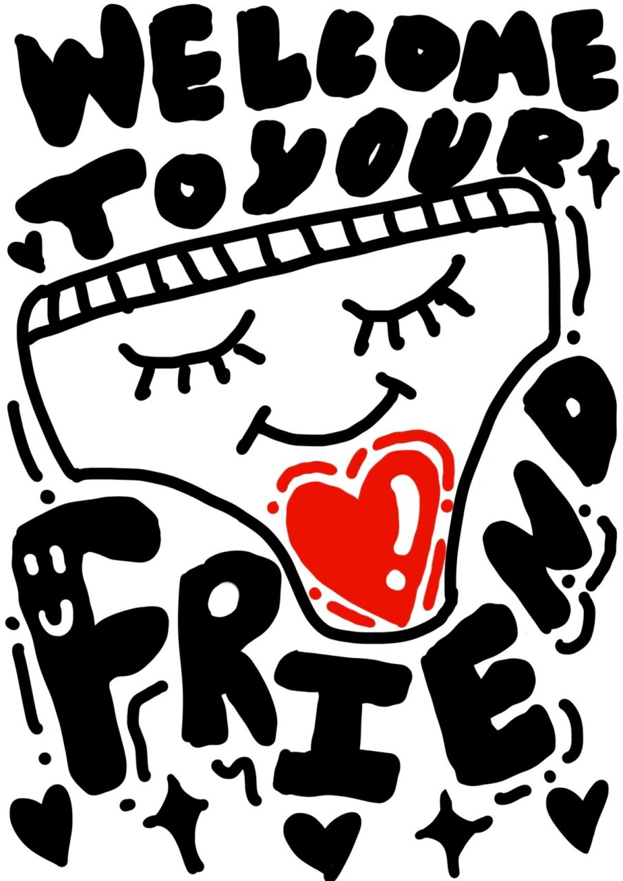 拒绝月经羞耻 画了一组关于no period shame的海报 准备开学贴到学校