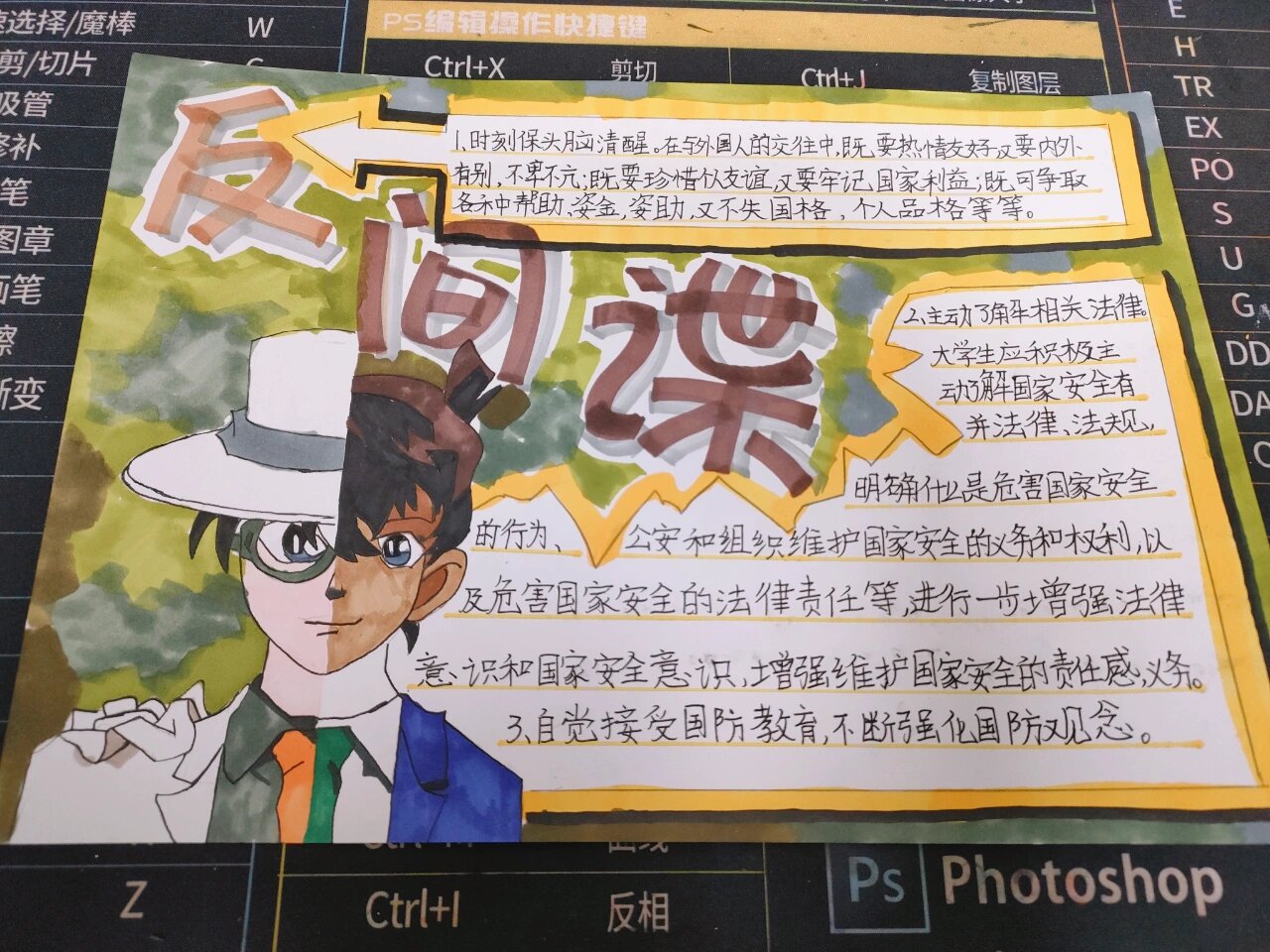 四年级——反间谍手抄报