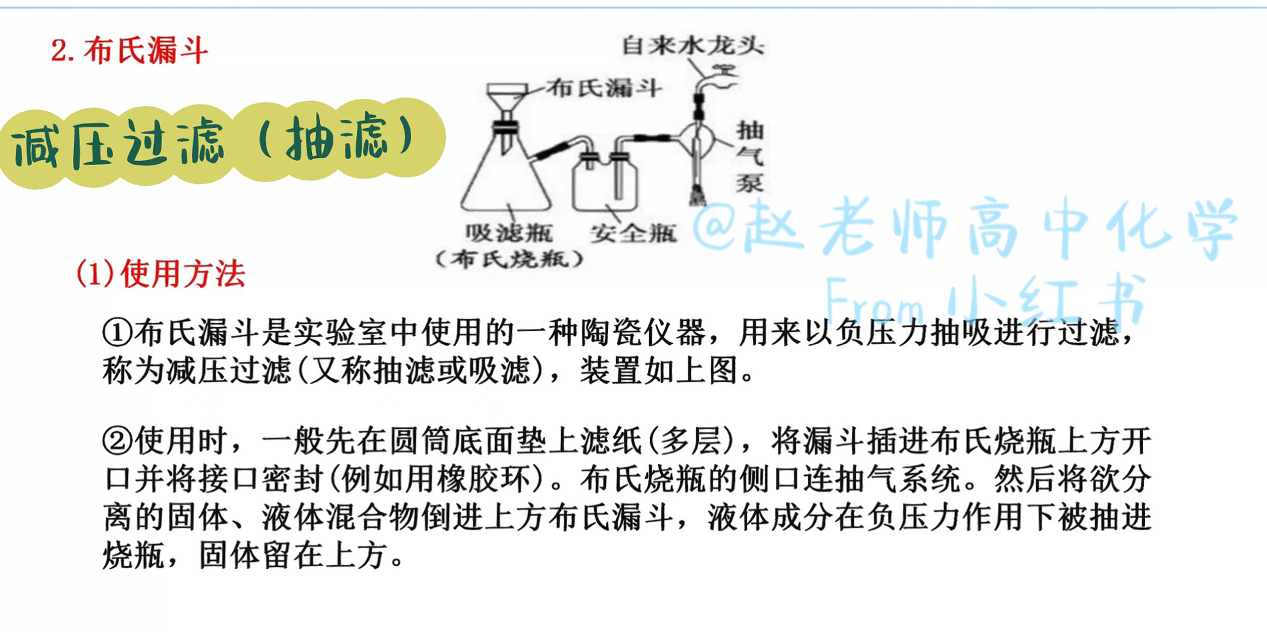 减压过滤(抽滤)
