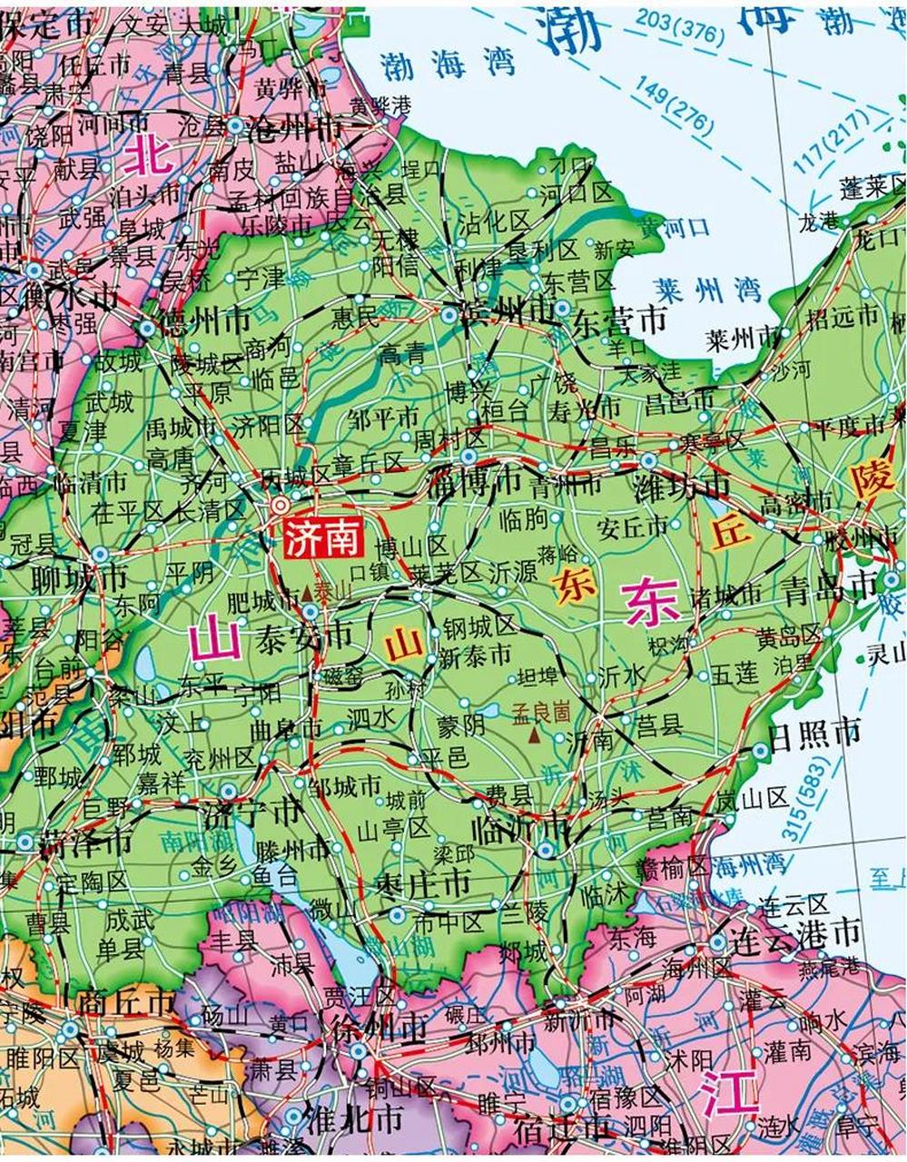 山东省滨州市——东营市——潍坊市——临沂市,这一段高铁为啥要绕一