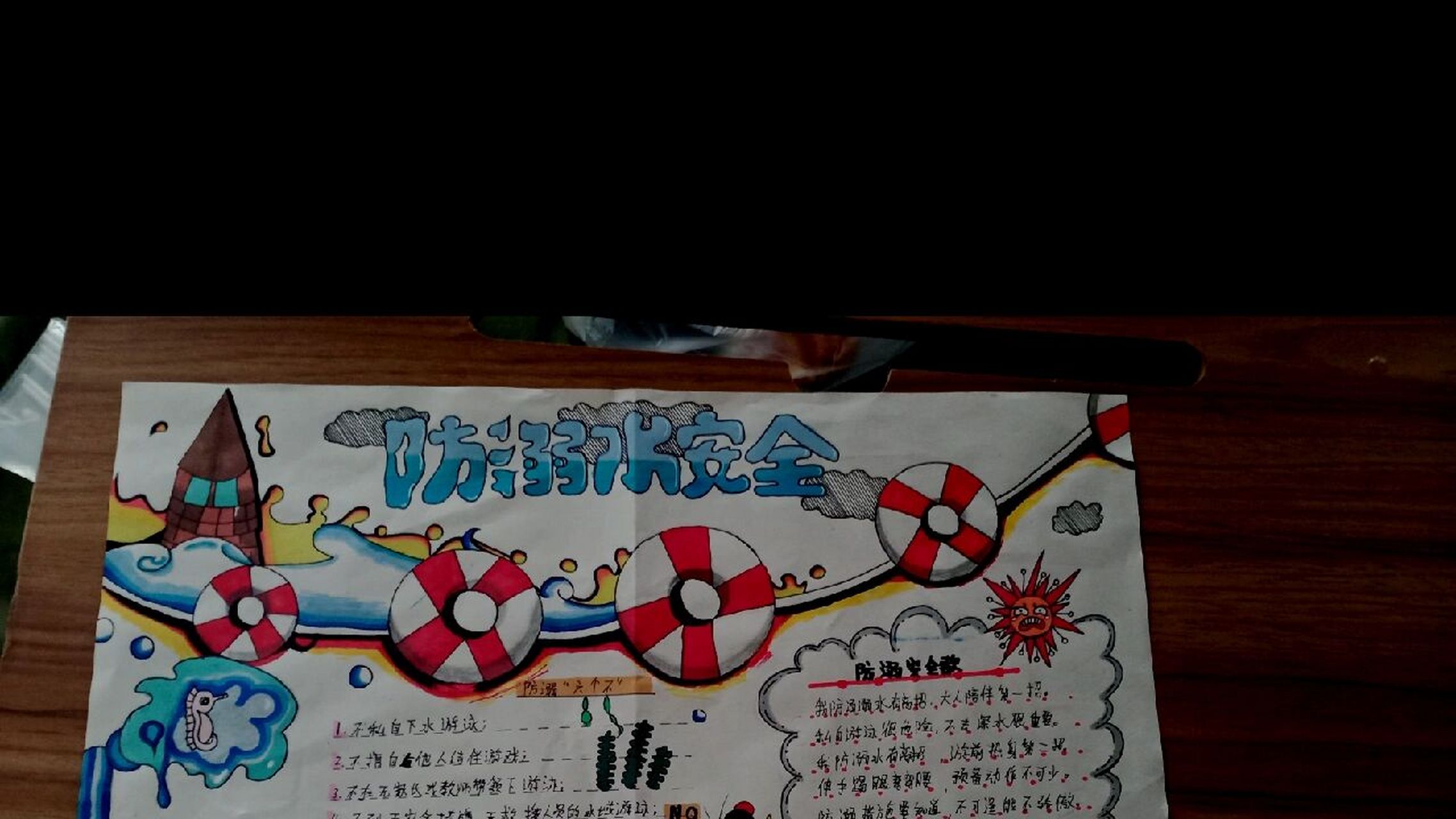 防溺水手抄报