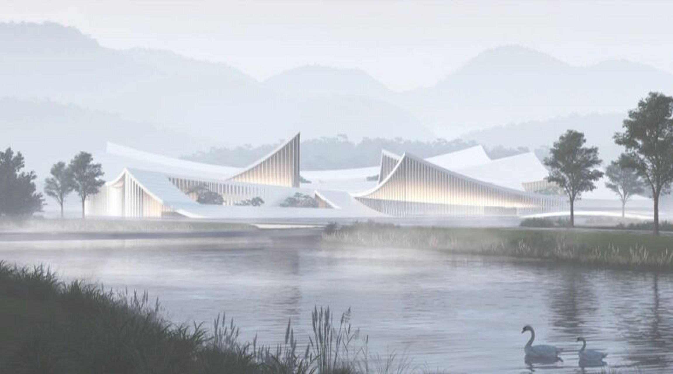 【案例分享】——展陈(02) 黄山会展中心 | aai国际建筑 设计以"云形