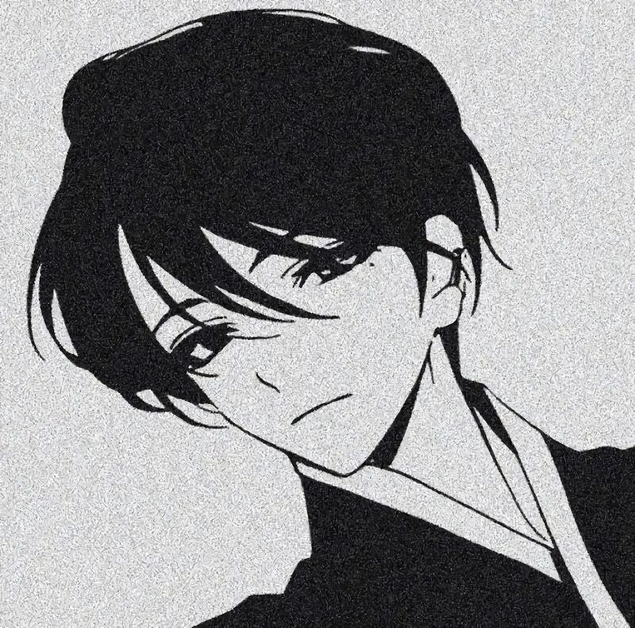 黑白动漫男生头像 "现实,比你想象中残酷百倍,所以坚强起来.