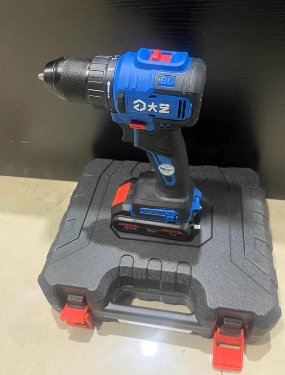 大艺手电钻电动螺丝刀枪工具20v宝石蓝家用工业锂电池钻打孔b3316 2.