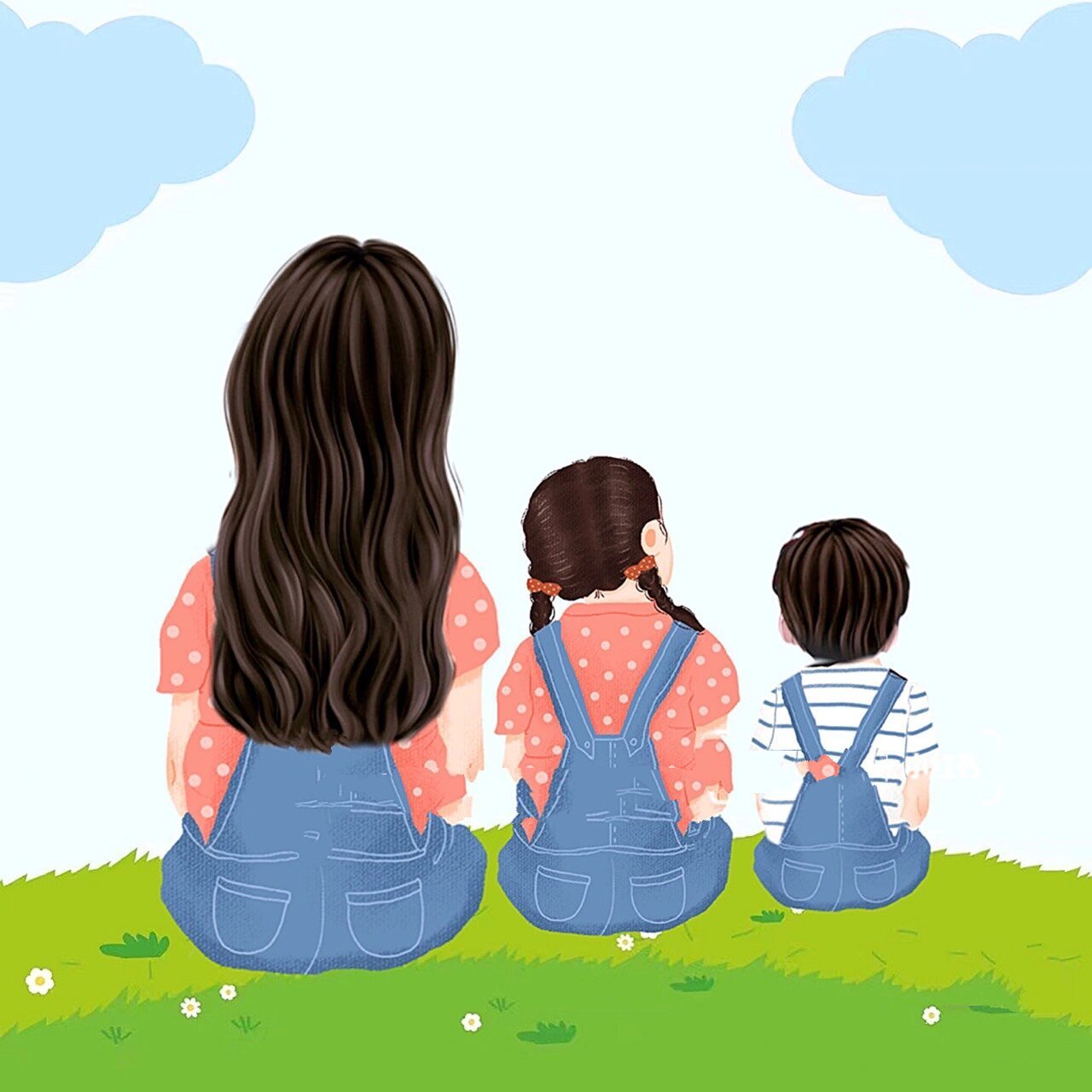 家有两宝头像背景图|宝妈带娃文案|带娃文案 79 一拖二的生活既幸福