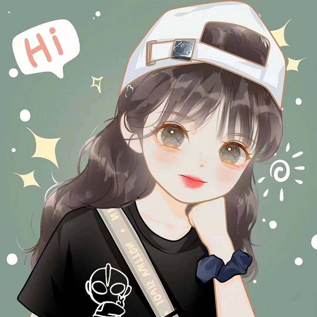 超可爱的卡通动漫手绘头像 / 小众女头 」 你负责貌美如花,我负责执笔