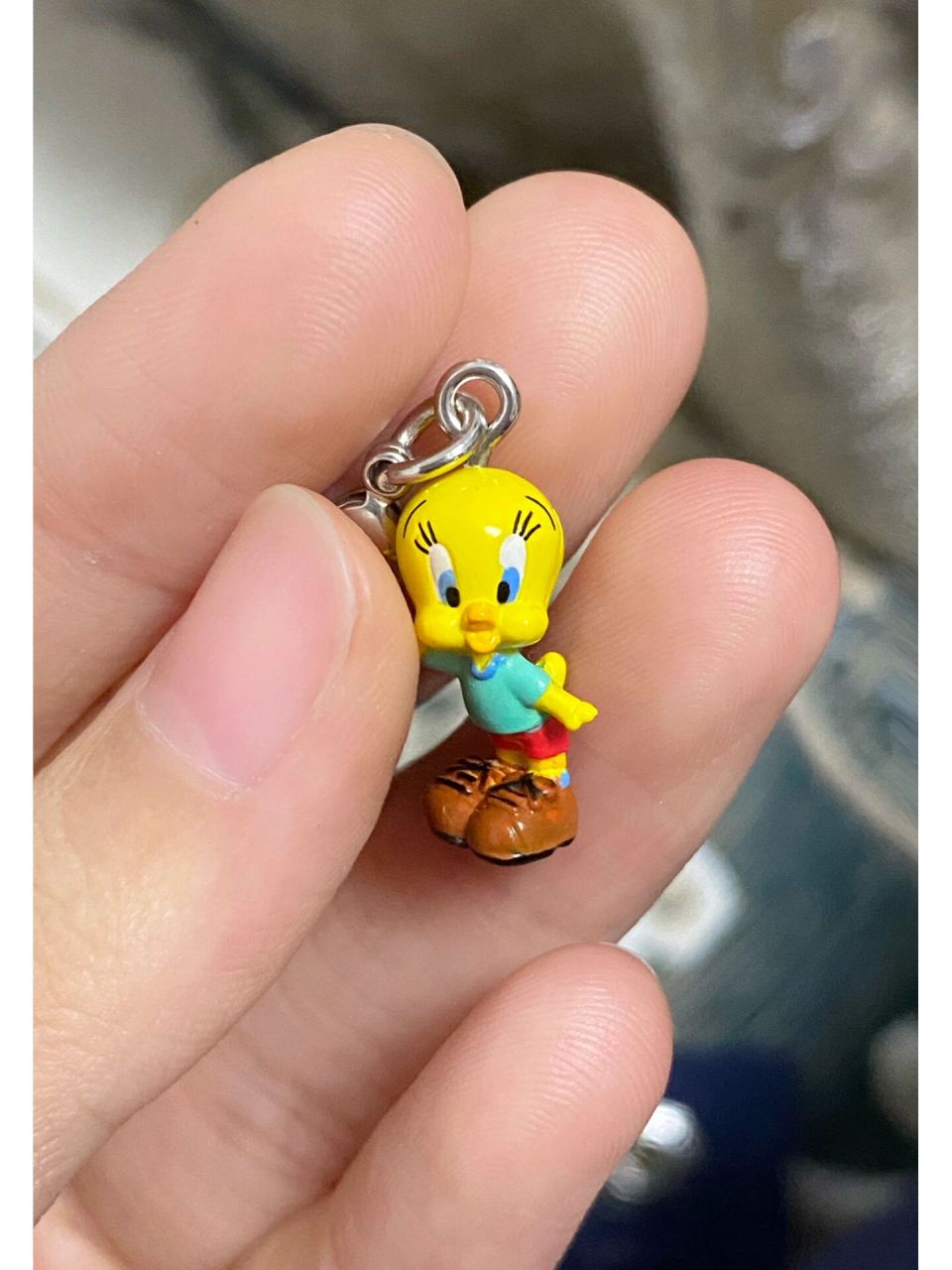 我把你拼凑起来吧" 最近看了《见春天》,走不出去了,买了个翠迪鸟挂件