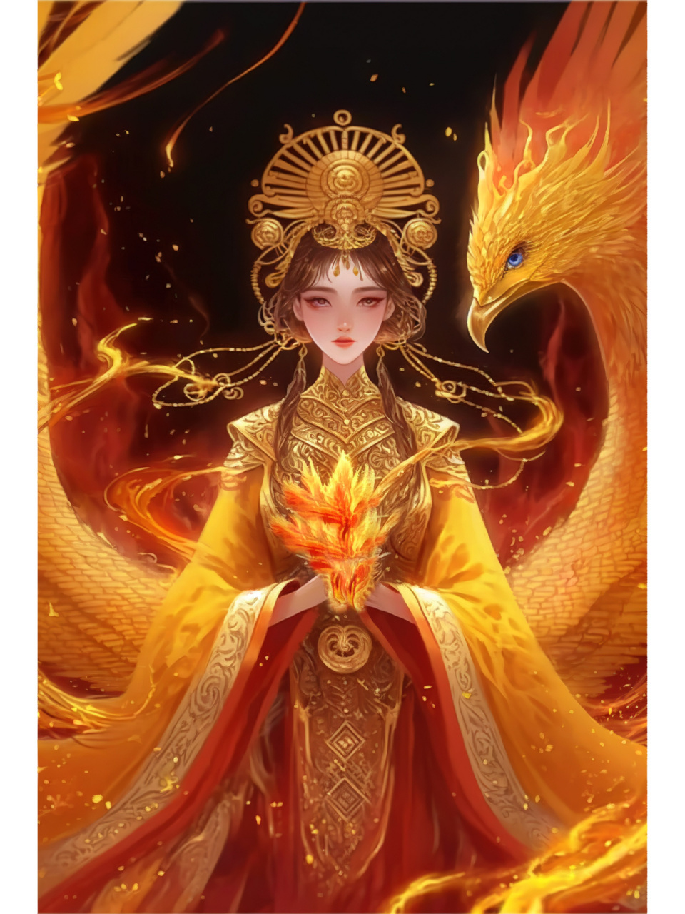 图三有点小霸气 这一组凤凰和上一组龙女比起来,你们更喜欢哪个呢?