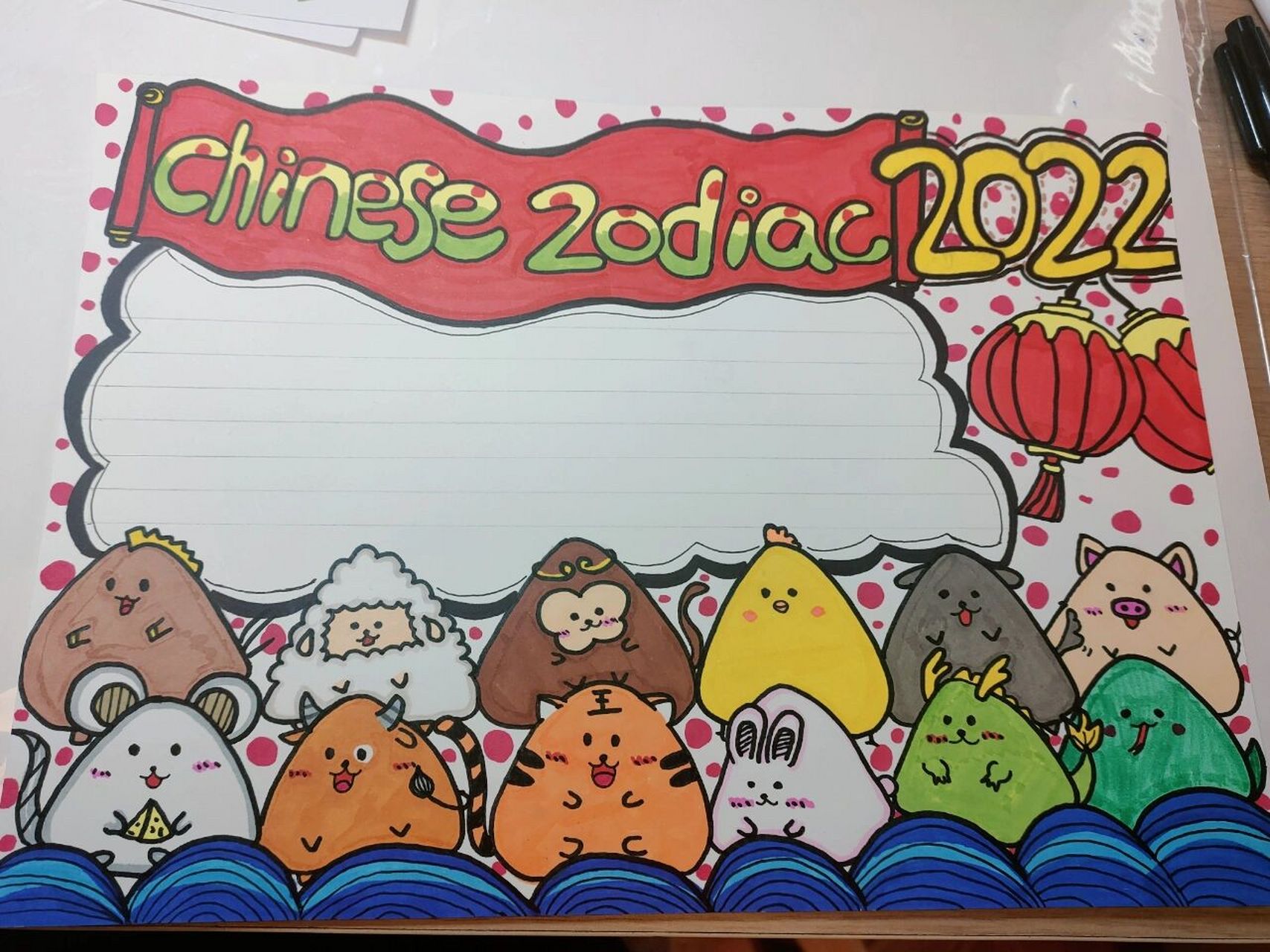 三年级英文小报《十二生肖主题》 《十二生肖主题》