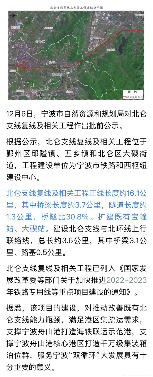 杭甬复线北仑段路线图图片