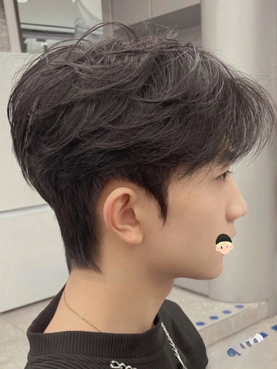 不想太乱太倦发型的看过来中分侧分纹理烫 男生发型气垫分头 一款气垫