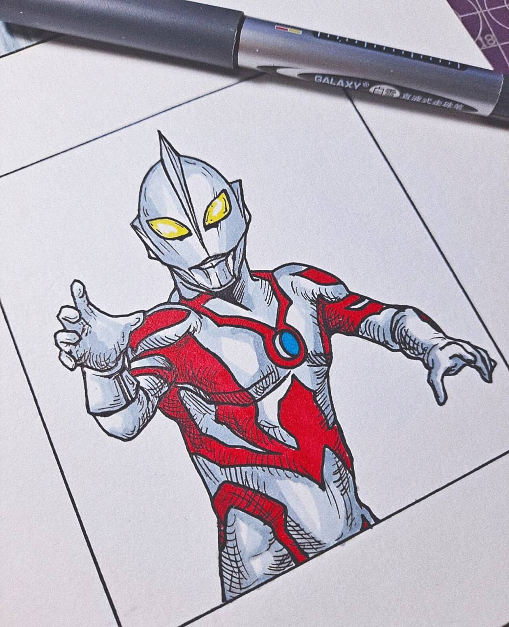 随手画贝利亚~贝老白 贝利亚黑化前的状态~造型能看出一丝凶狠~确实