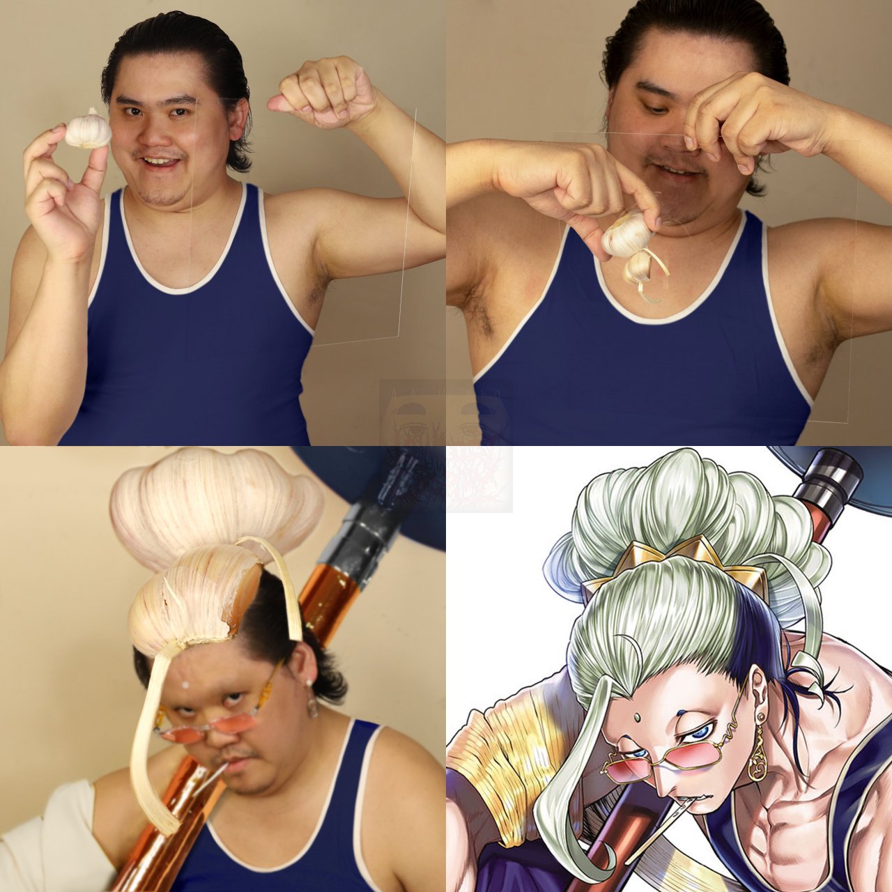 泰国低成本cosplay小哥《#终末的女武神# 》作品,大蒜头释迦.(via.