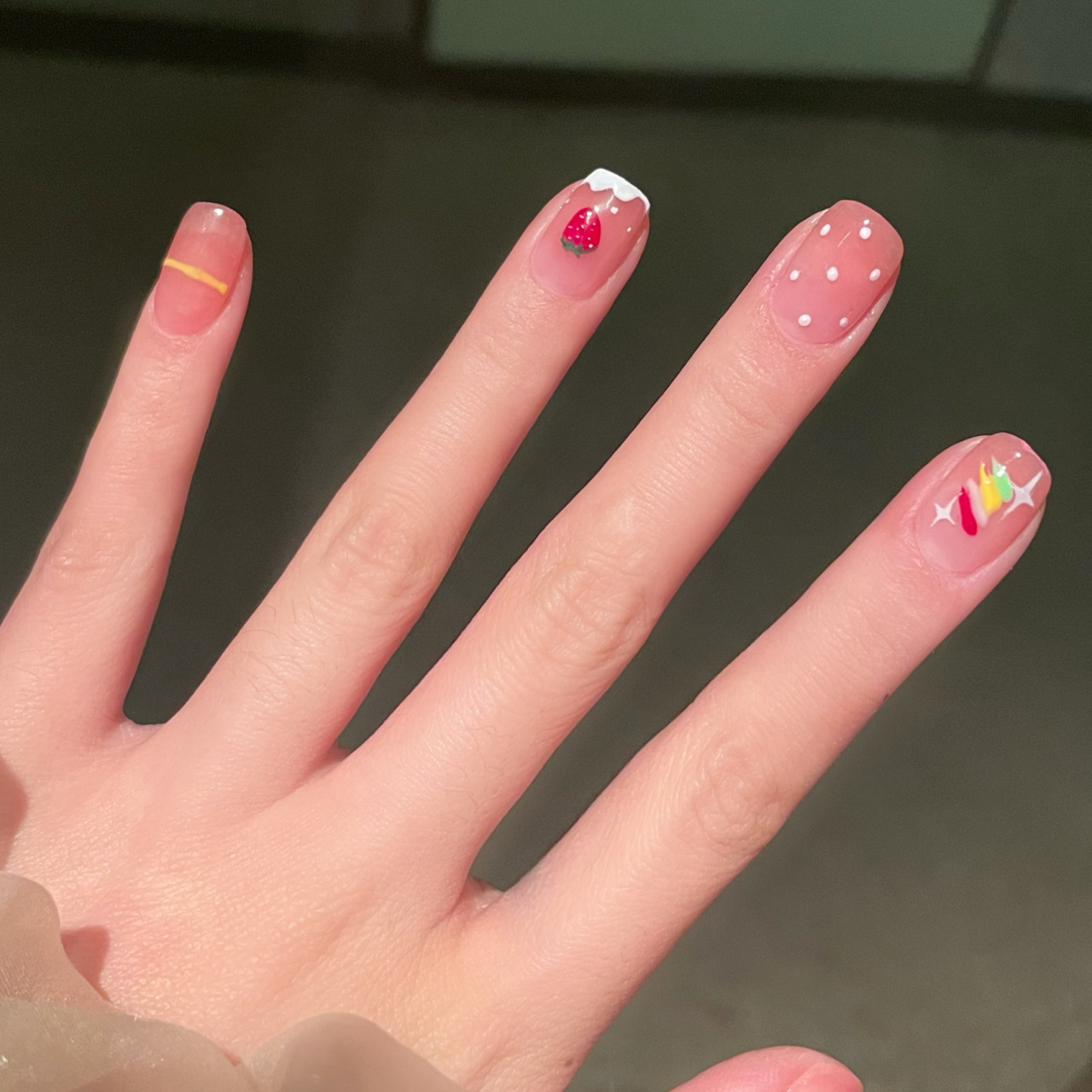 六一儿童节美甲|可爱美甲手绘美甲 嗨喽呀宝宝们 今天给大家更新一款