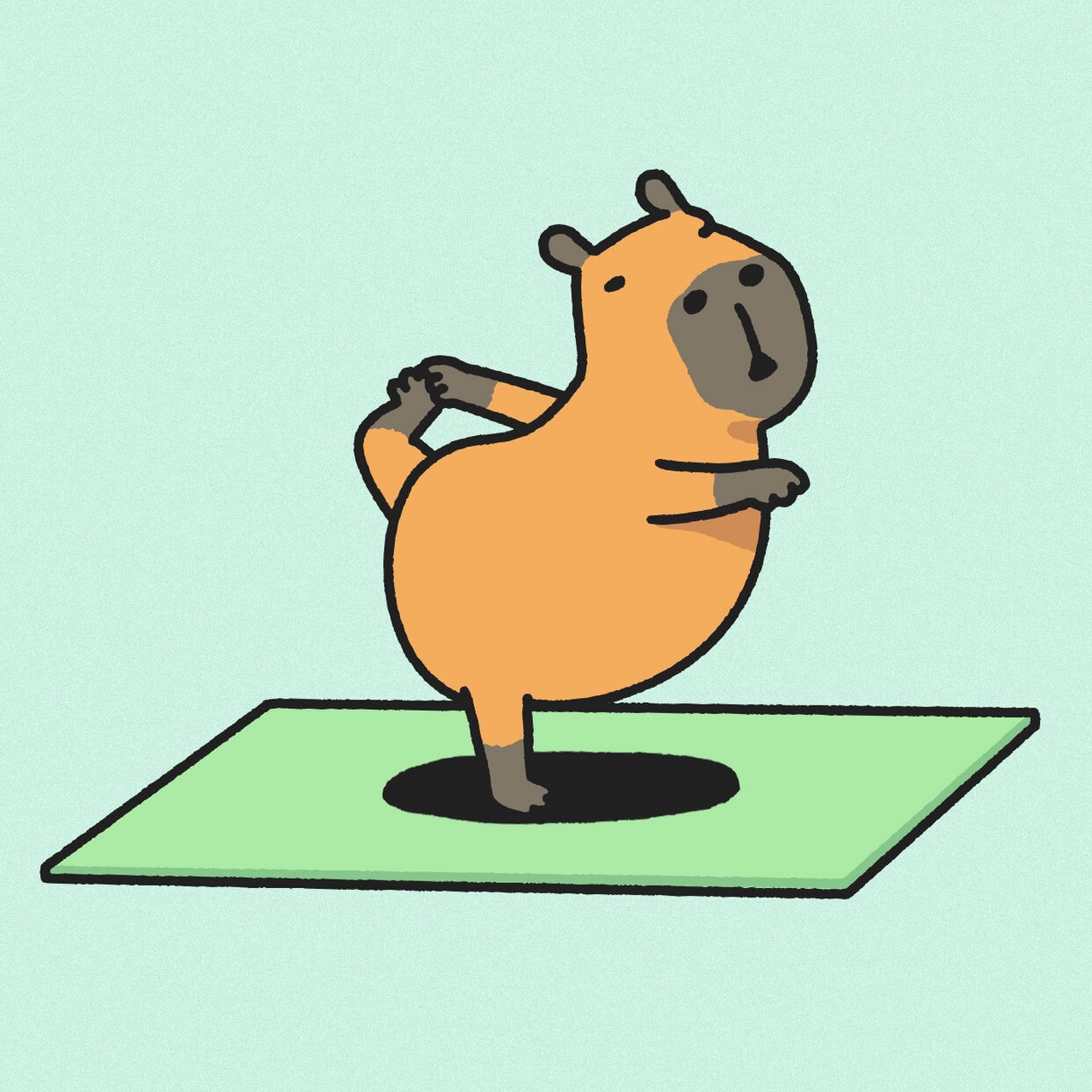 水豚modo:豚式瑜伽00 莫多的9595:瑜伽不仅仅是头倒立0000