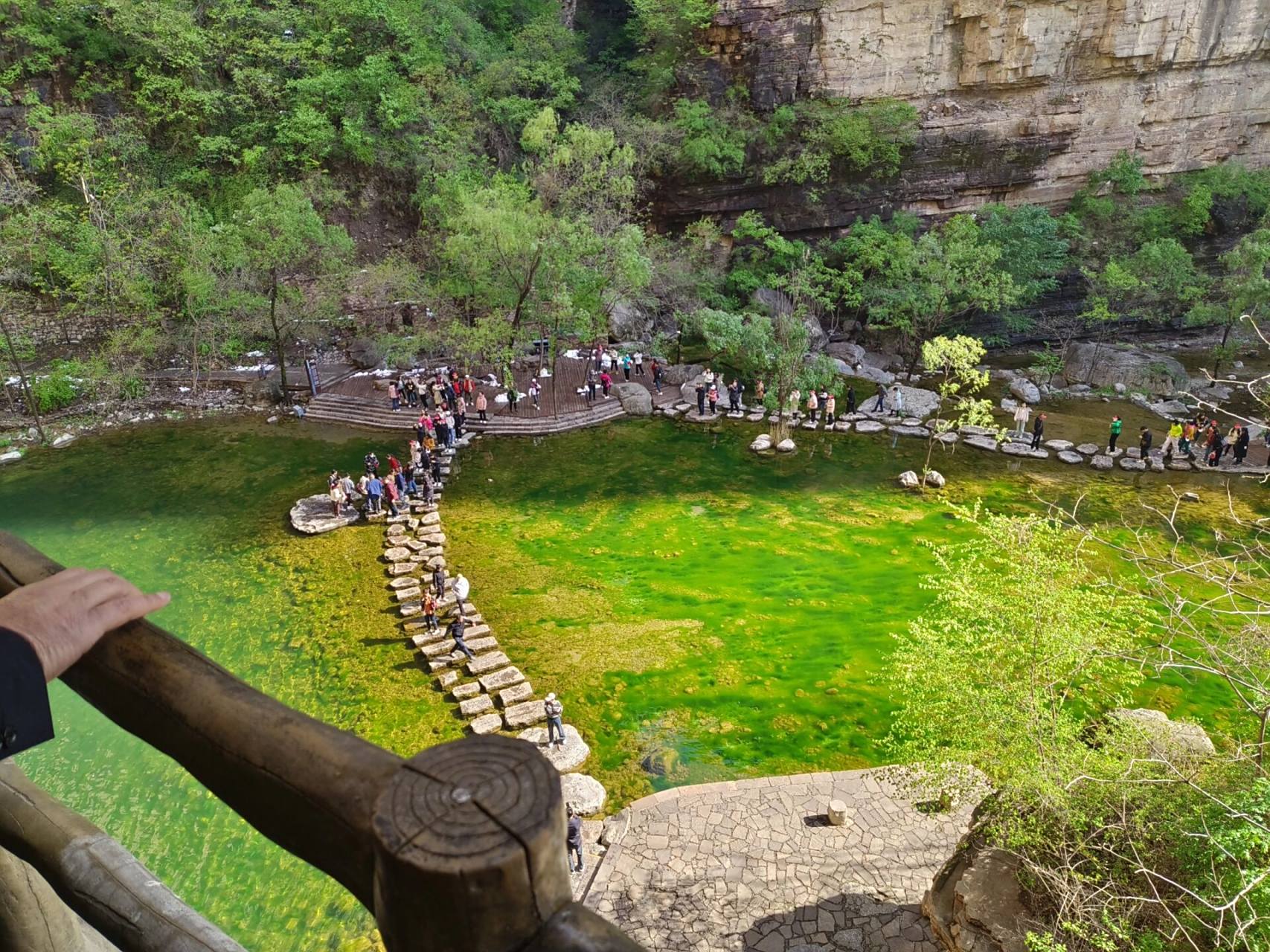 林州太行大峡谷-桃花谷 98去的第一天又下雨又下雪导致景区第二天