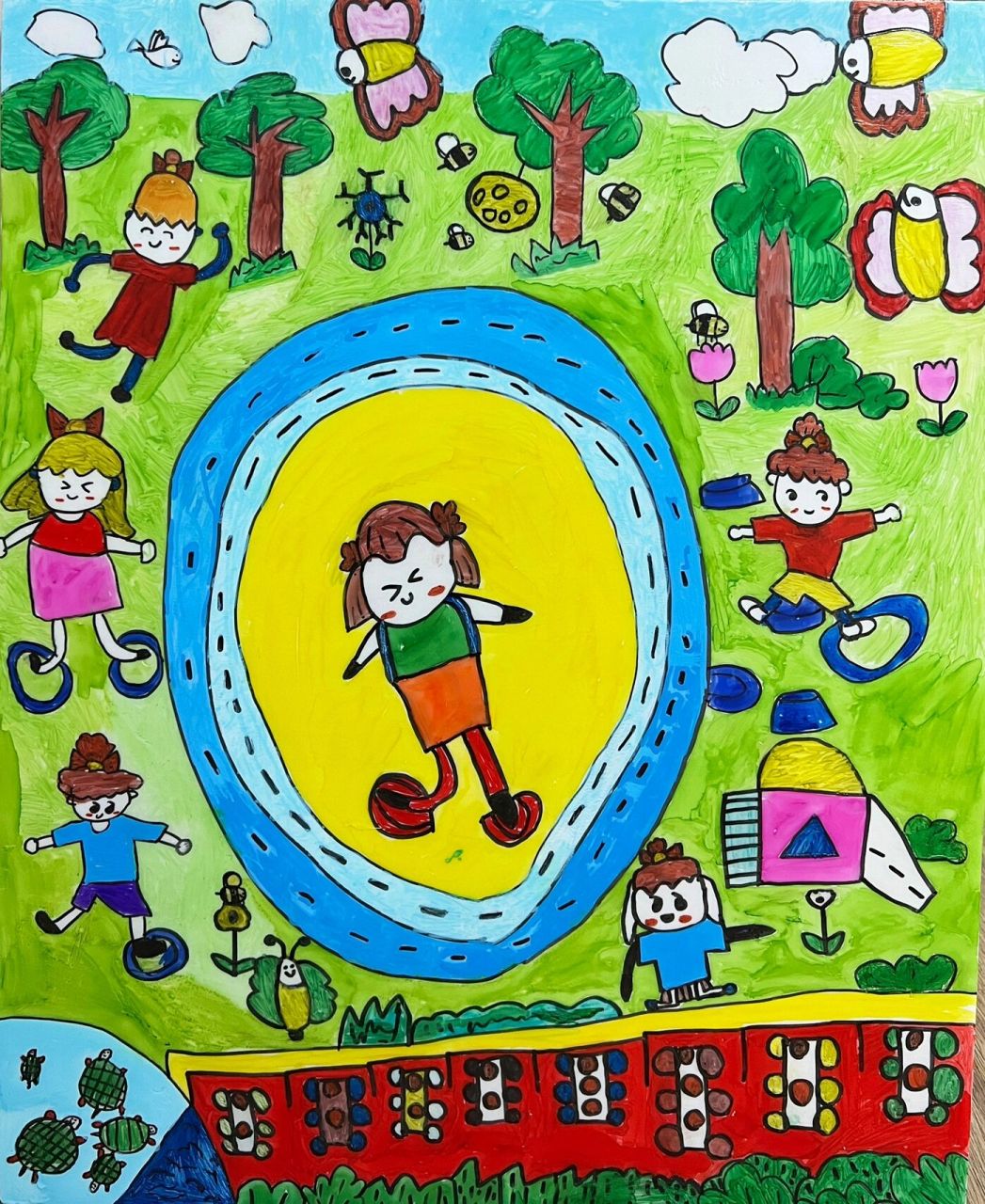 幼儿园大班毕业画 94这个夏天我们毕业啦 《再见,我的幼儿园》《向