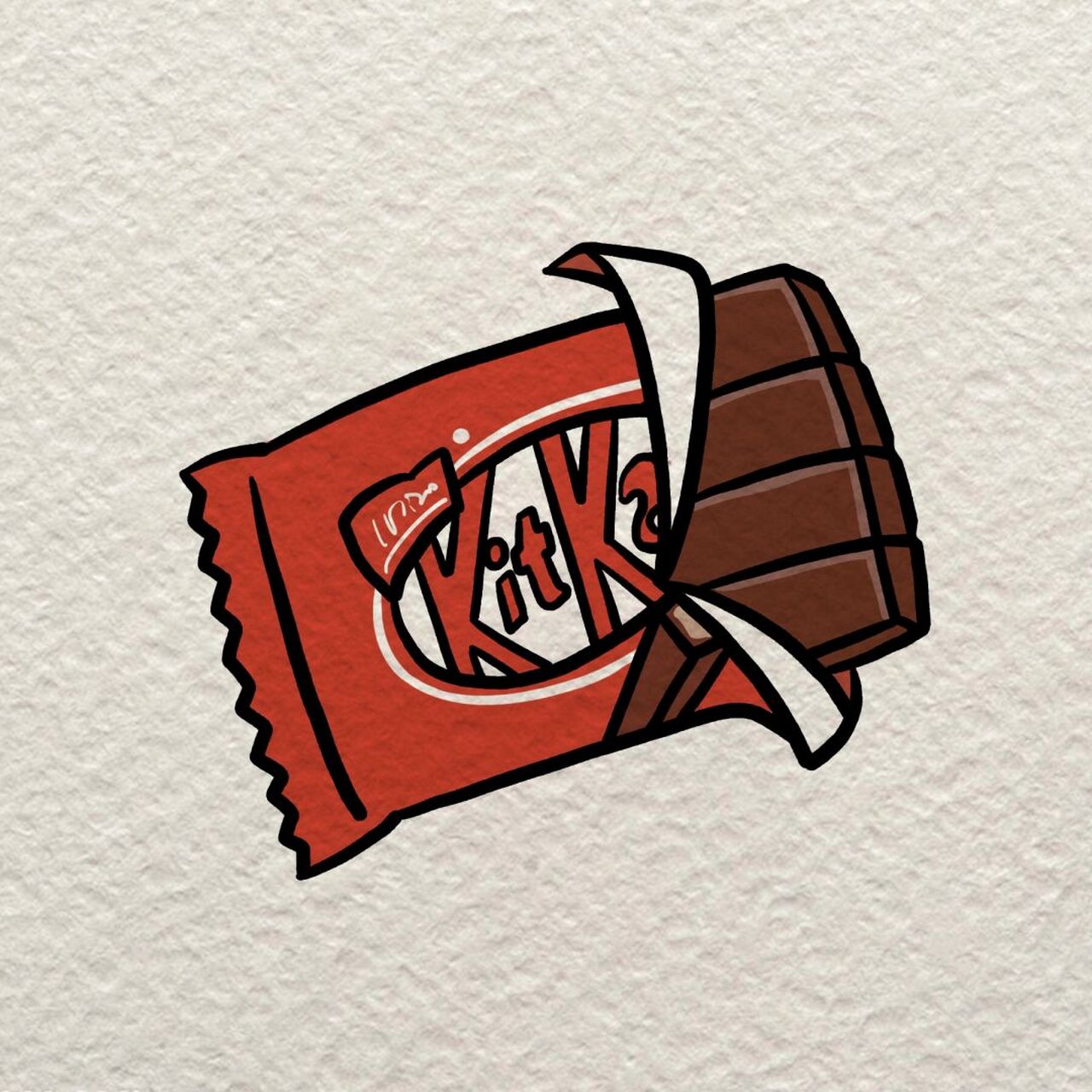 简笔画|爱吃的好物分享 我可太爱吃巧克力了,这个味道还不错哦,大家