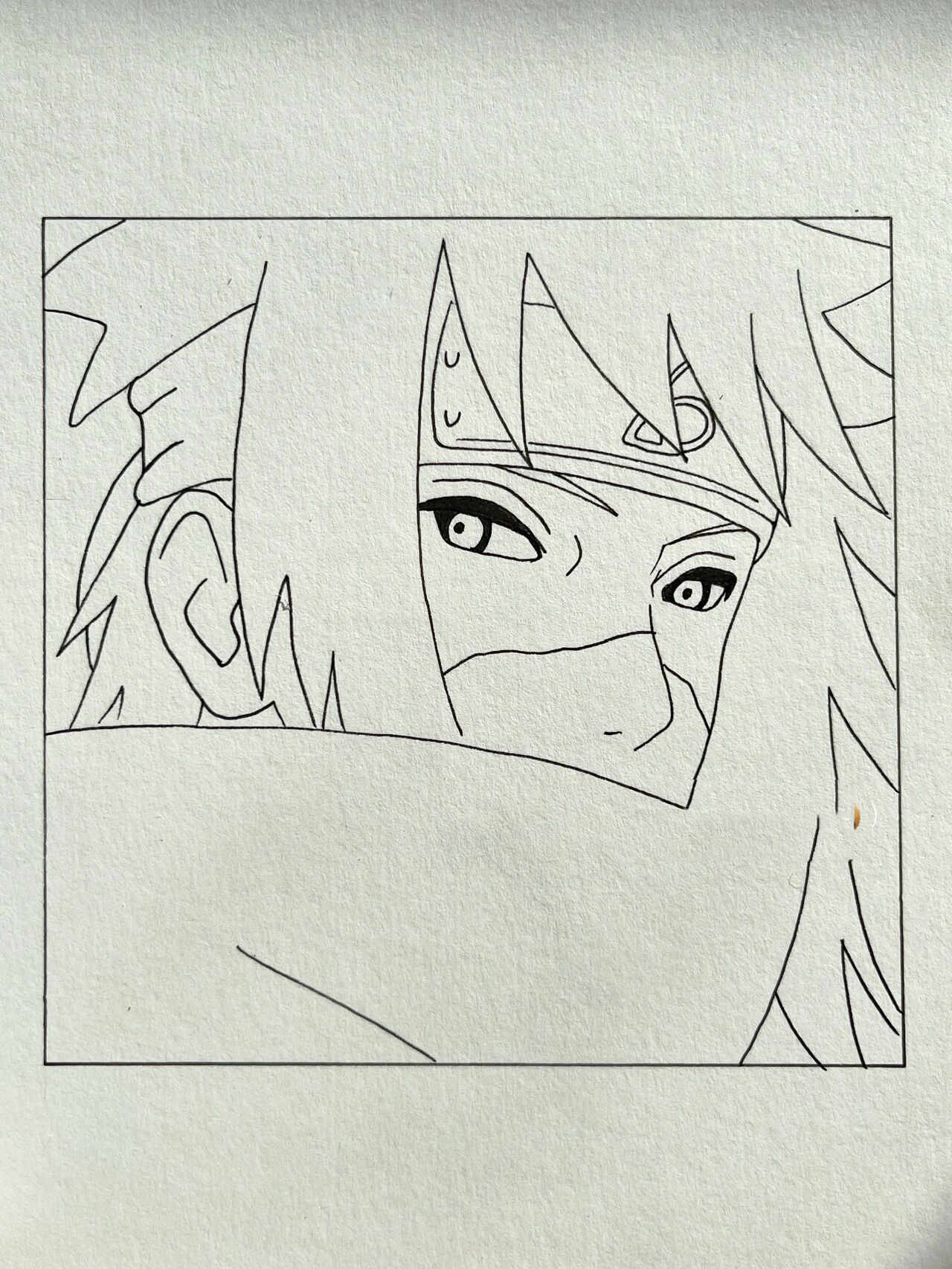 手绘|火影忍者·水门 附线稿过程