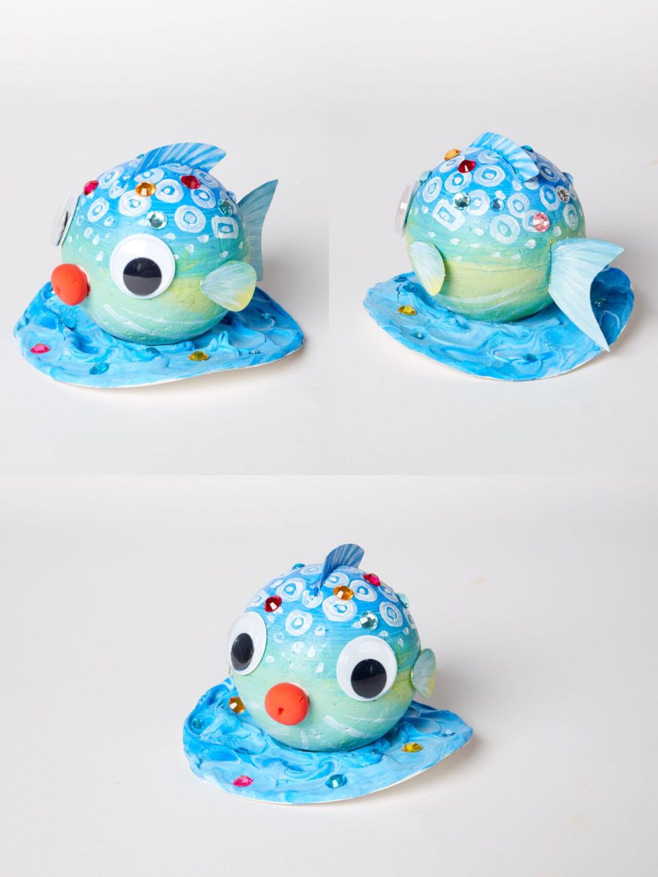 蓝色海洋里生活真很多可爱的海洋生物 比如圆鼓鼓的泡泡鱼-河豚97