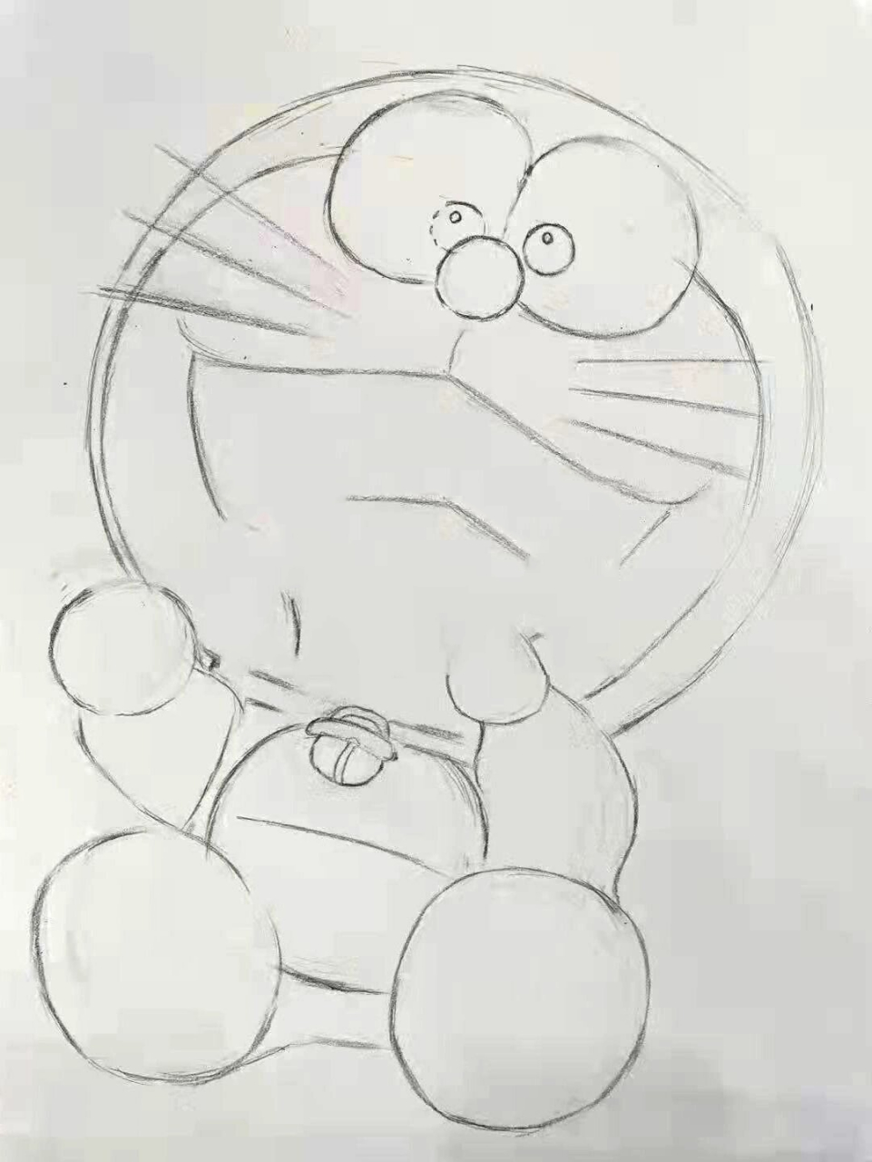 趣味素描|哆啦a梦 #创意趣味素描