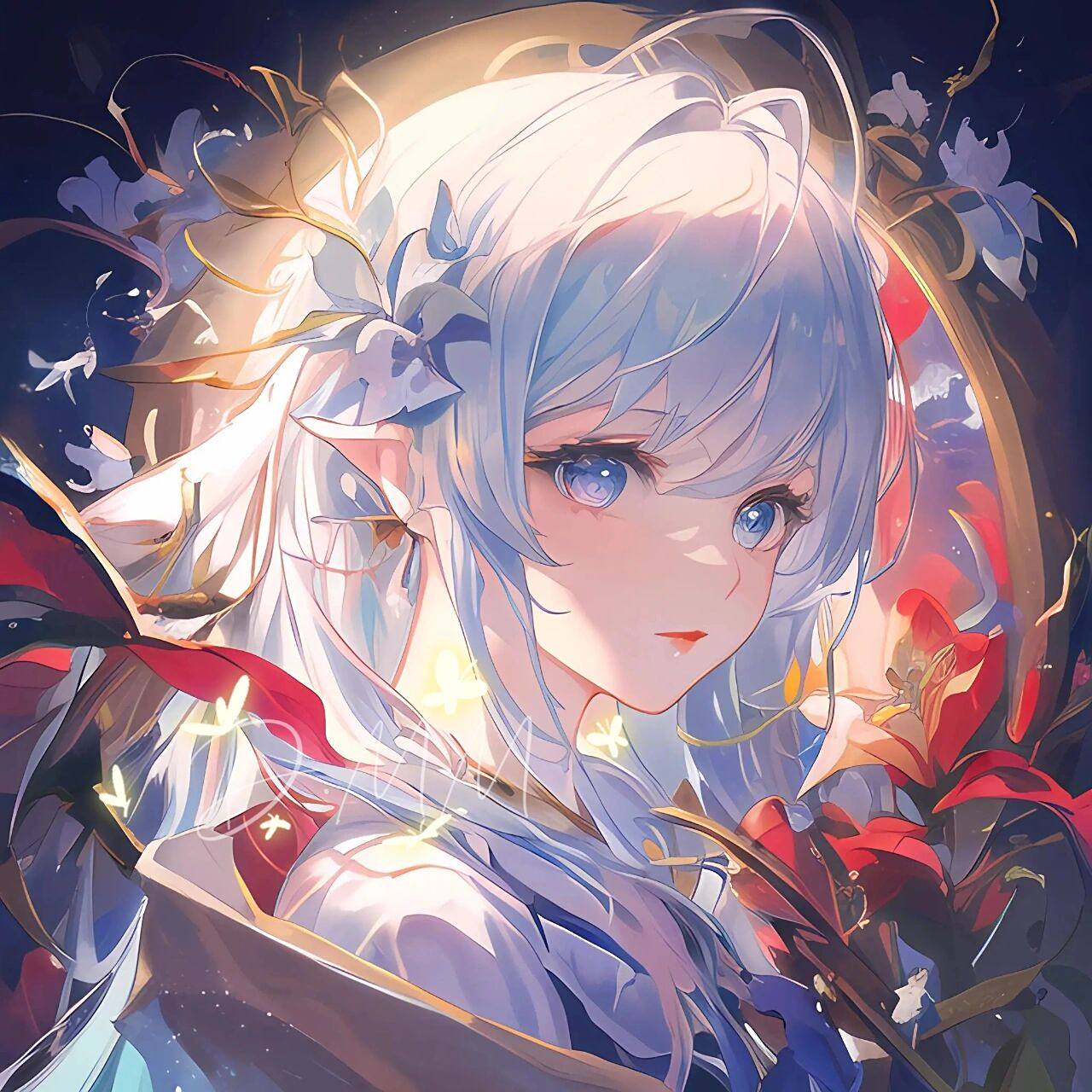 动漫女头|高颜值小众宝藏动漫头像       由无界ai生成