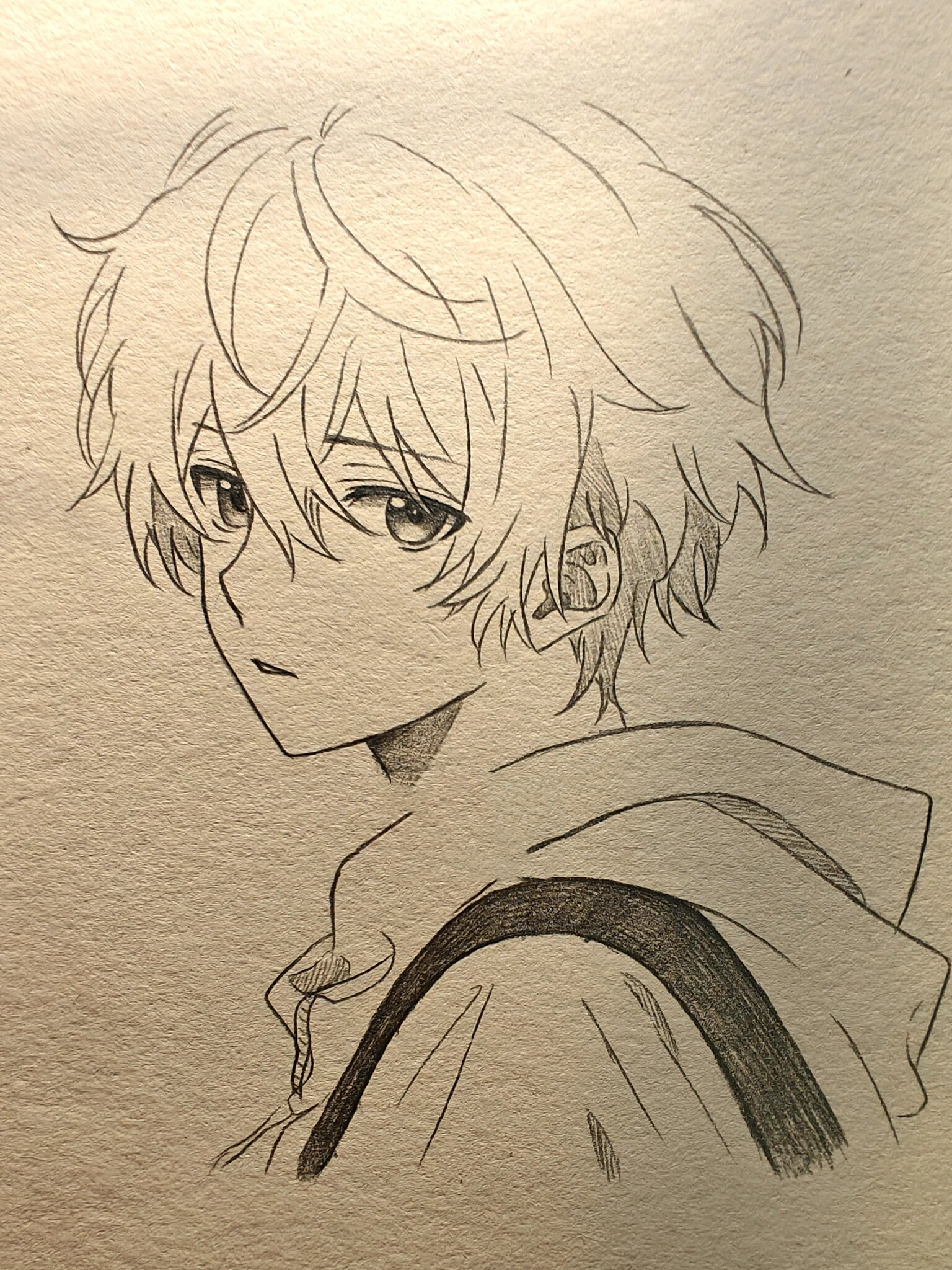 教你画动漫男生