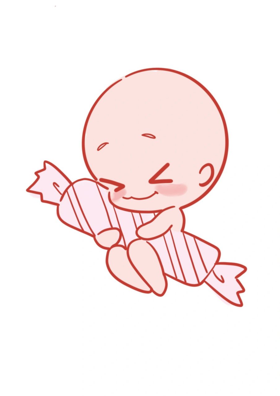 q版二头身坐姿(抱零食)