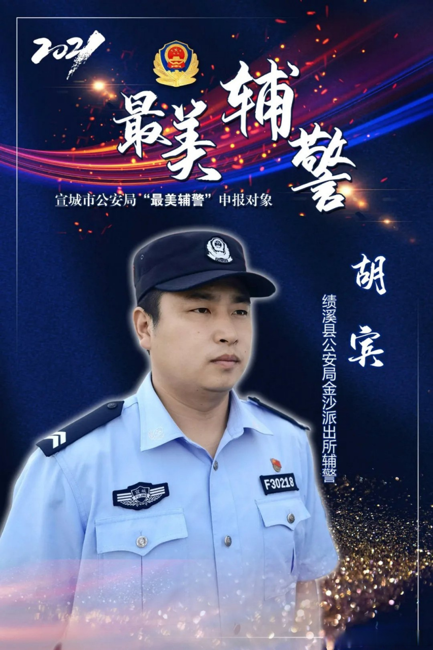 【基层公安政务微博大v—辅警胡宾】胡宾,1988年10月生,中共党员,大学