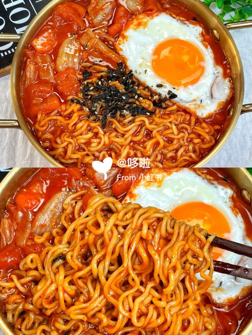 好吃到汤汁不剩的韩式泡菜浓汤面 浓浓的汤汁包裹着面条,酸酸辣辣的