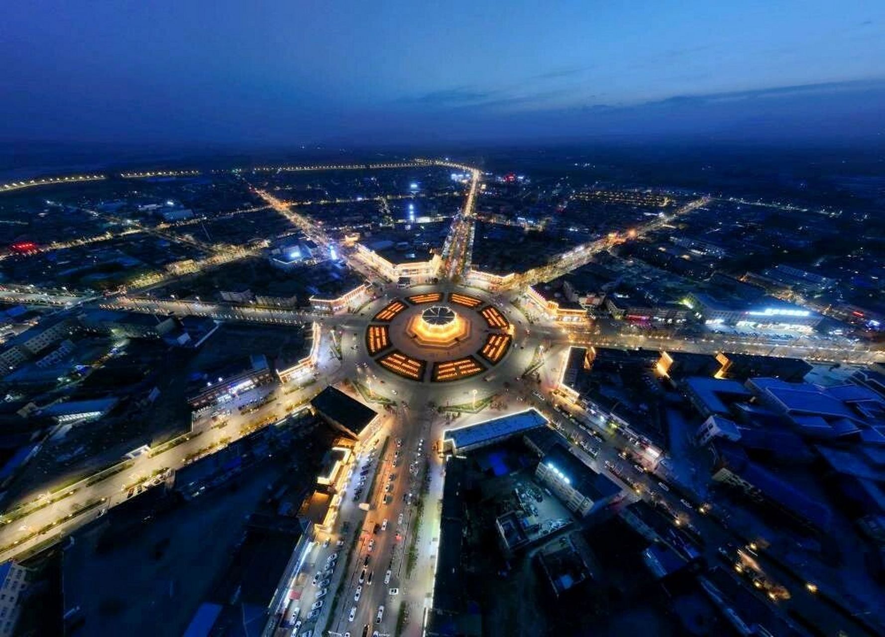 特克斯八卦城 八卦城的夜景很好看,很震撼