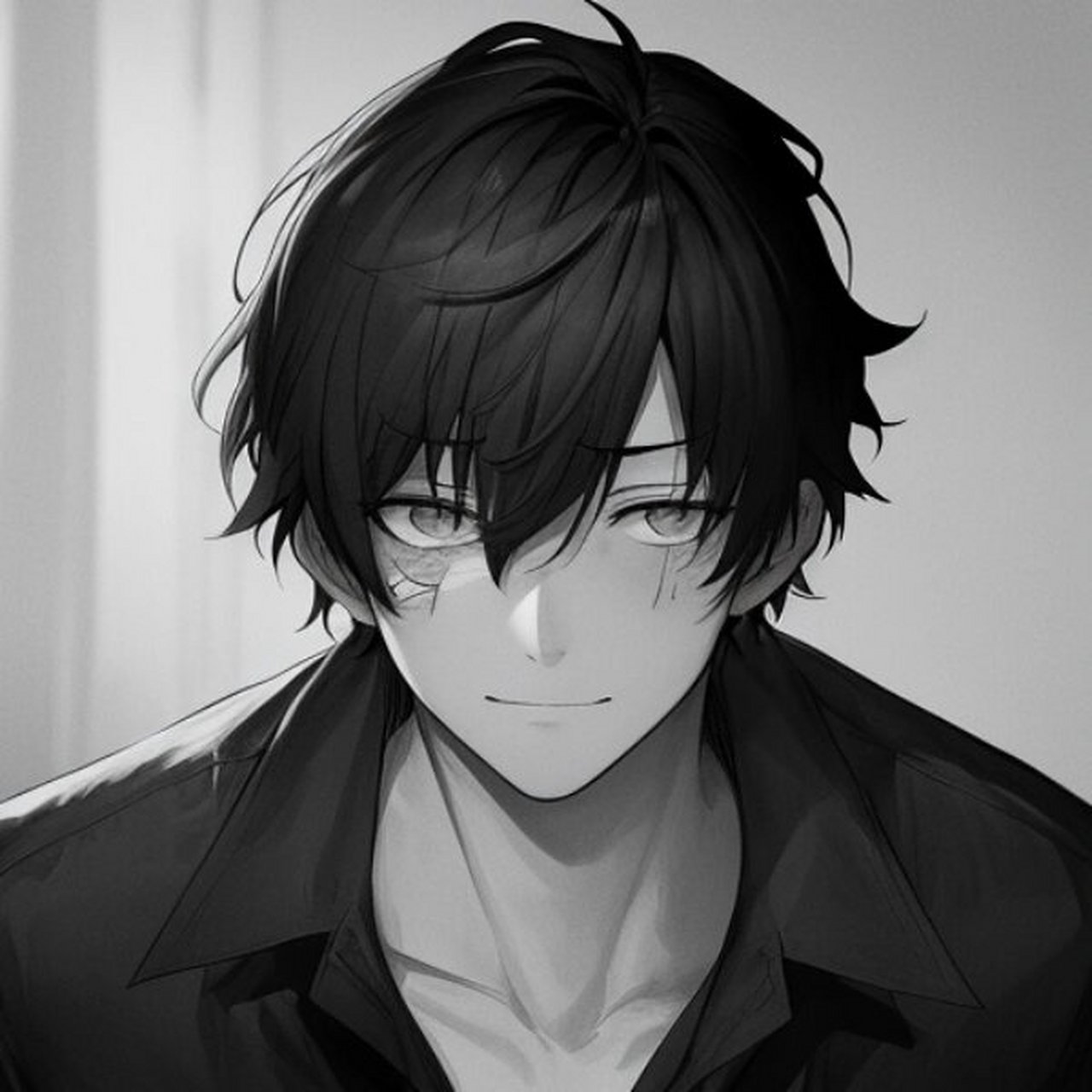 分享一组暗色系男生头像