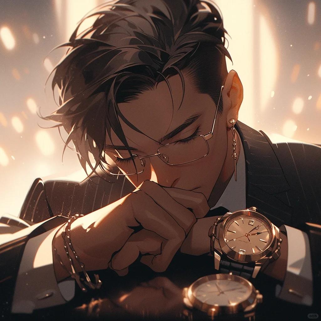 总裁头像风 灵感来源大勋花 他真的不是第一天这么帅的