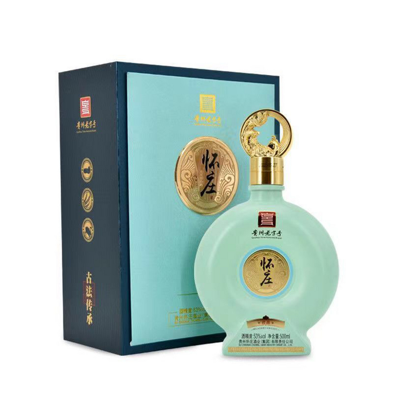 贵州怀庄酒业怀庄君品53度500毫升酱香型纯粮白酒访亲送礼佳品