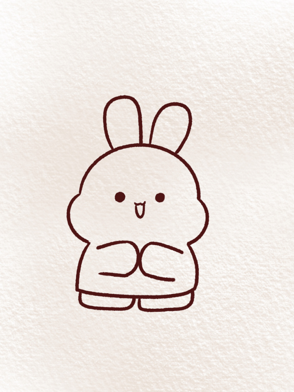 兔子简笔画系列 | 恭喜发财,红包拿来 穿新衣,过新年 恭喜发财,红包