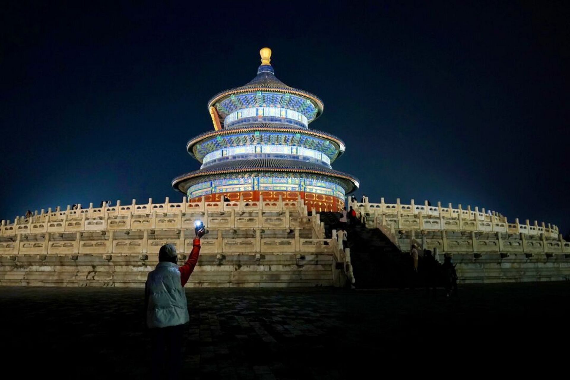 六百年最后一次祈年殿亮灯 六百岁的天坛 今天是最后一天能在祈年殿里