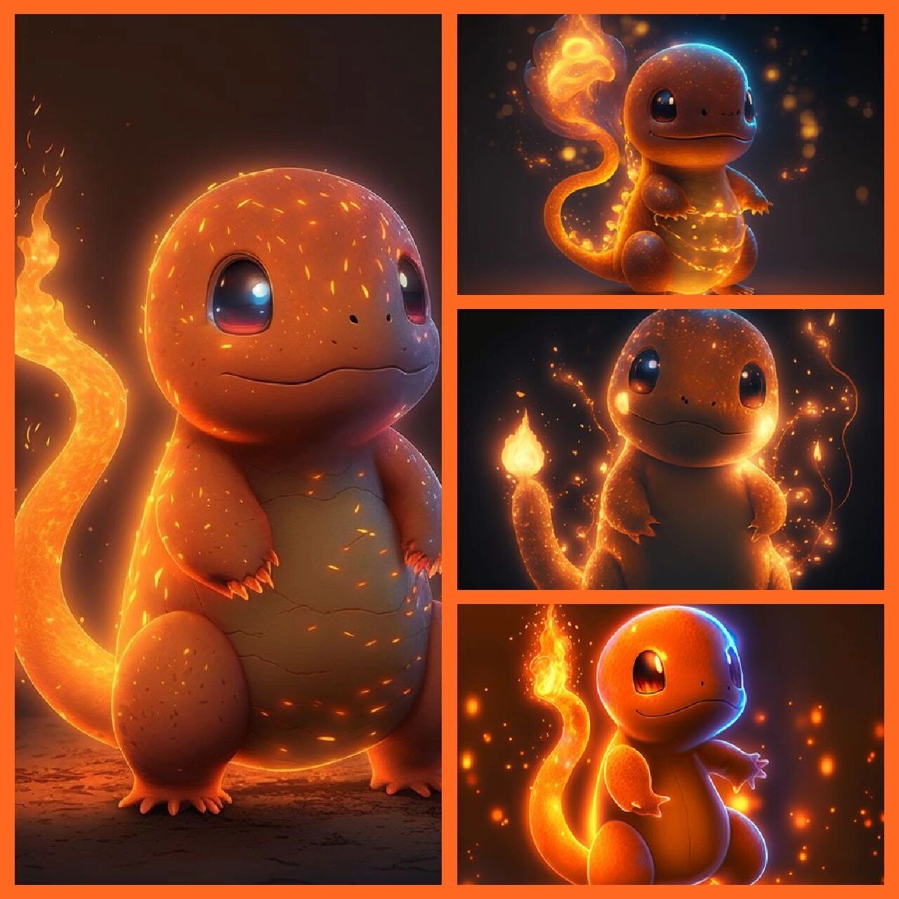 会发光的小火龙 一组可爱发光渲染的小火龙壁纸 这次吸取上次各位老哥