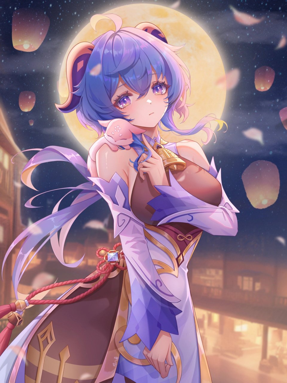 甘雨美图一览 这么美的椰羊谁不爱呢