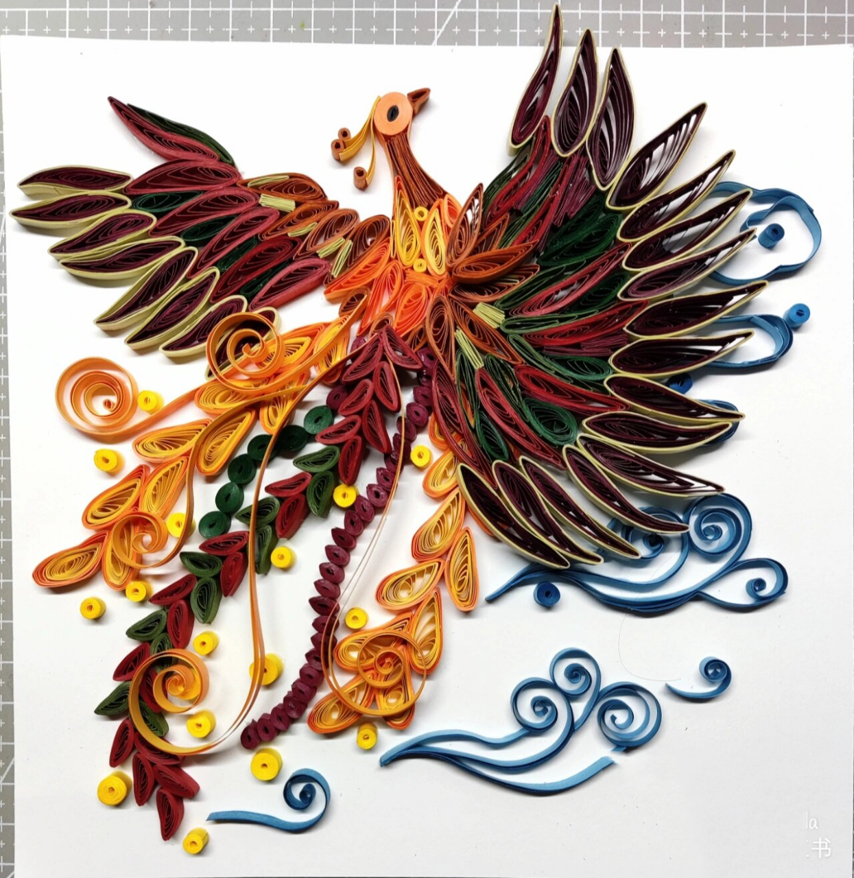 衍纸|我们来画凤凰吧! 每天都有小开心